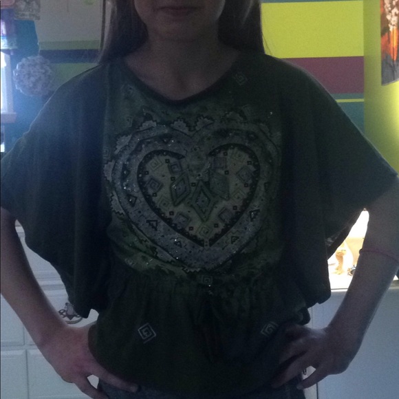 Knitworks olive green shirt - Picture 2 of 2